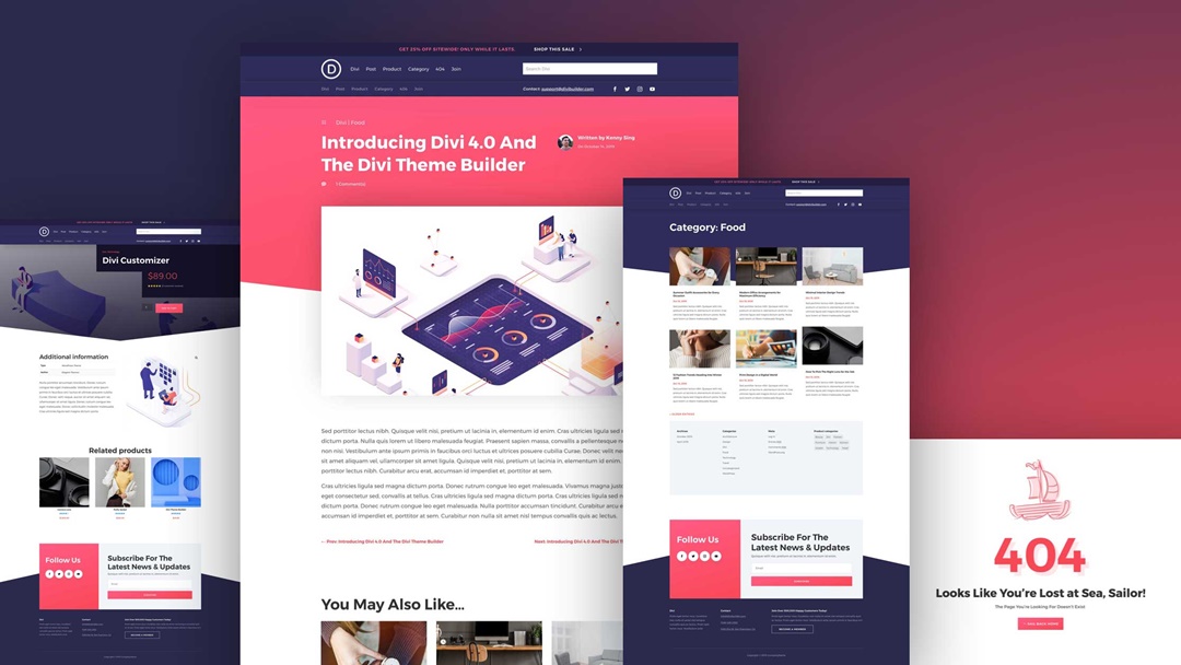 Divi landing pages